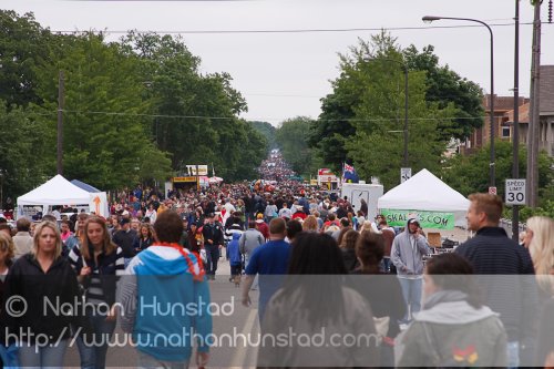 The throng of people at Grand Old Day on 7 June 2009